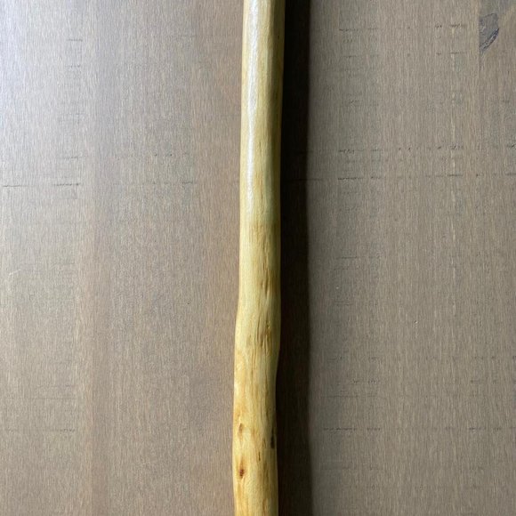 Two Tone Color T-Handle Wood Walking Cane - Rubber Tip - Length 36" - Picture 4 of 9